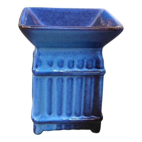 Pottery Ceramic Blue Star & Moon Cutout Wax Melt Warmer Celestial Cottagecore - Picture 3 of 7